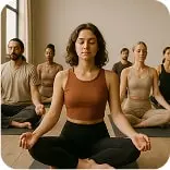 people meditate